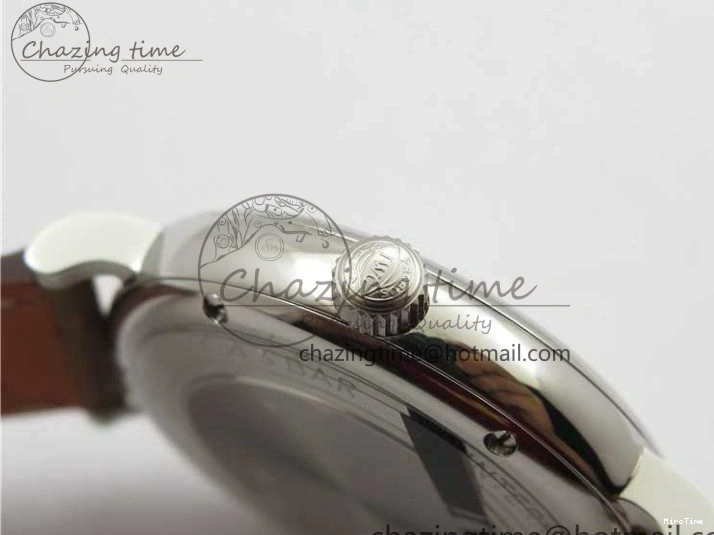 MIROTIME 0515 Durable Portofino 37mm SS V7F 1:1 Best Edition White Dial on Light Brown Leather Strap A 7092